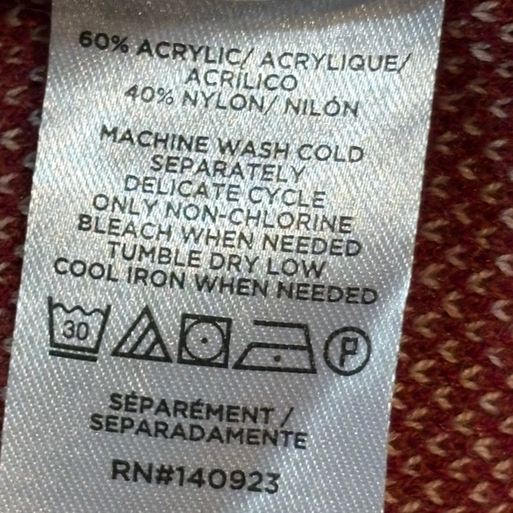 Loft Sweater Fall Leaves Heart Design Tan Color NWT Size XL - Picture 5 of 5